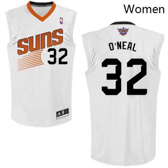 Womens Adidas Phoenix Suns 32 Shaquille ONeal Swingman White Home NBA Jersey